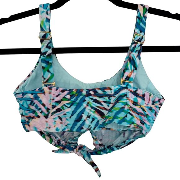 PILYQ Palmas Knot Adjustable Strap Bikini Top Swim Bathing Suit Padded NWT Small - Picture 6 of 8
